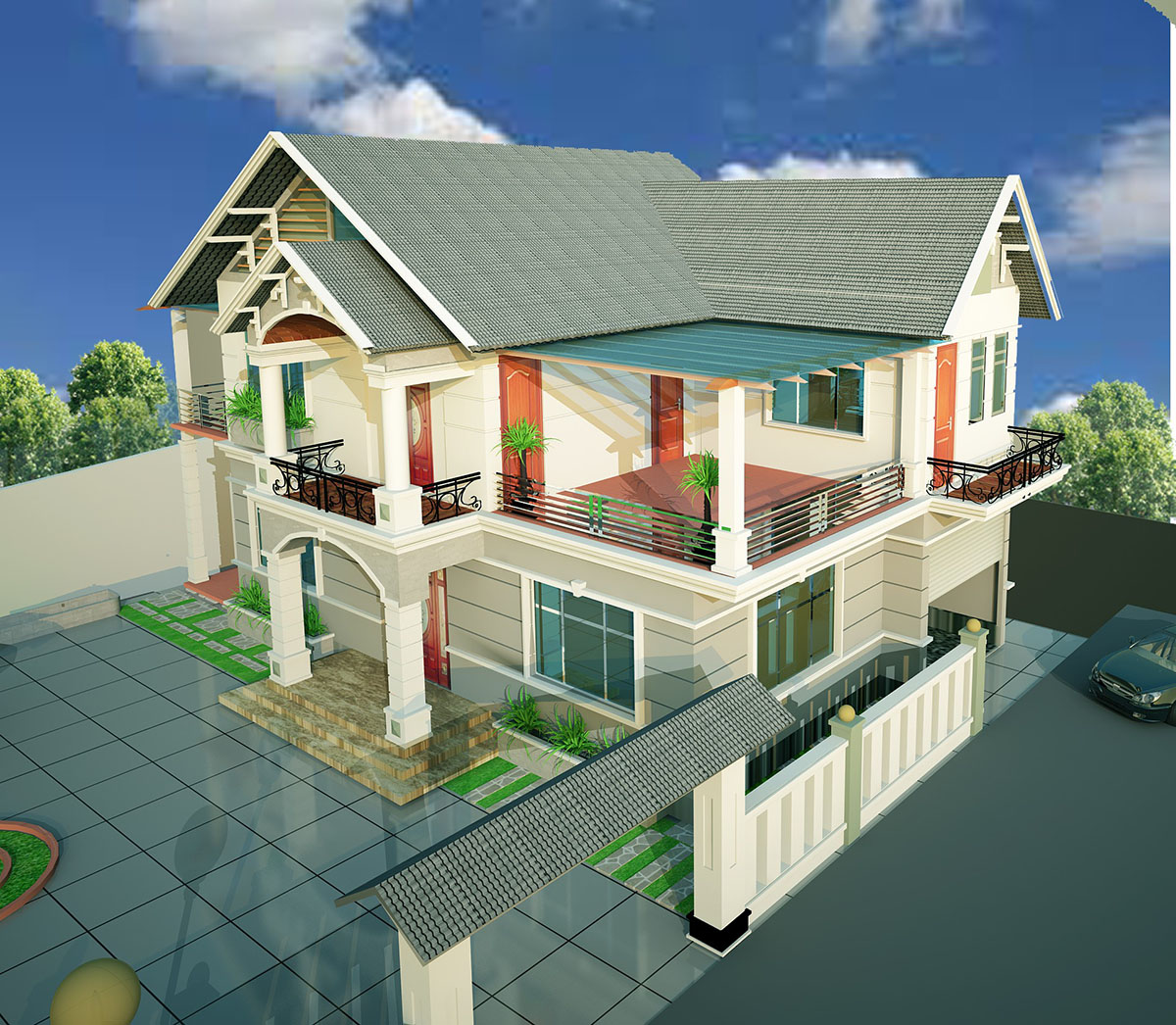 Mẫu Biệt thự BT2-15